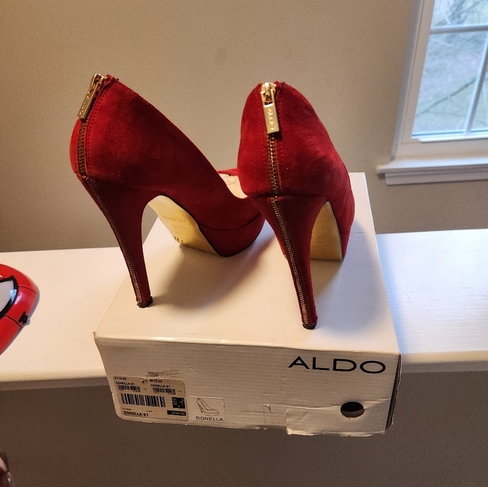 Red Aldo Heels - Picture 2 of 5